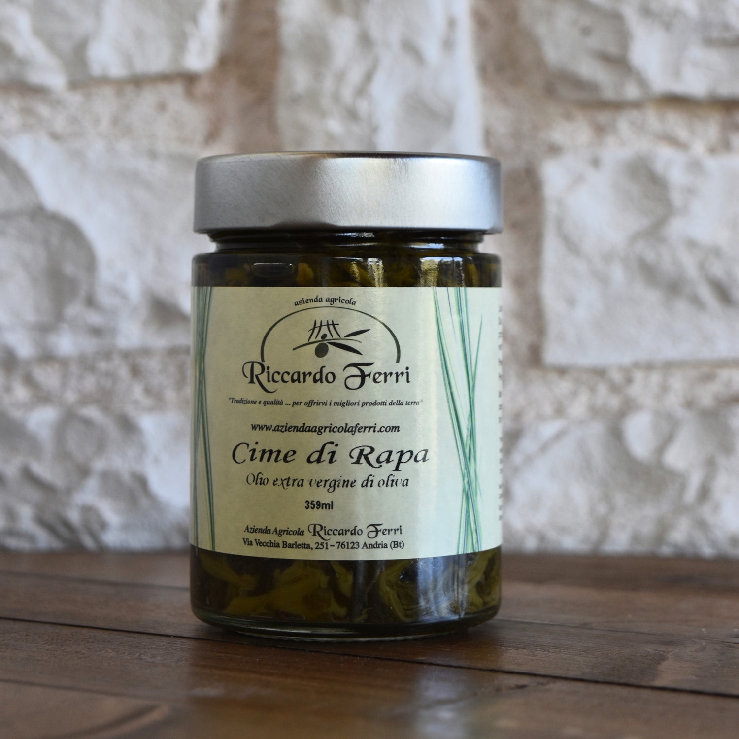 359 gr Cime di Rapa in olio extra vergine di oliva