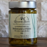 359 gr Filets d'aubergines à l'huile d'olive extra vierge.