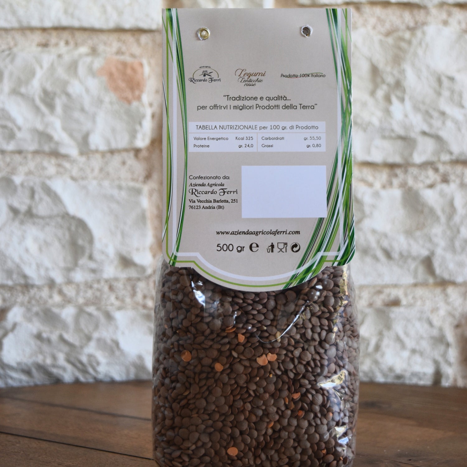 500 gr Small red lentils