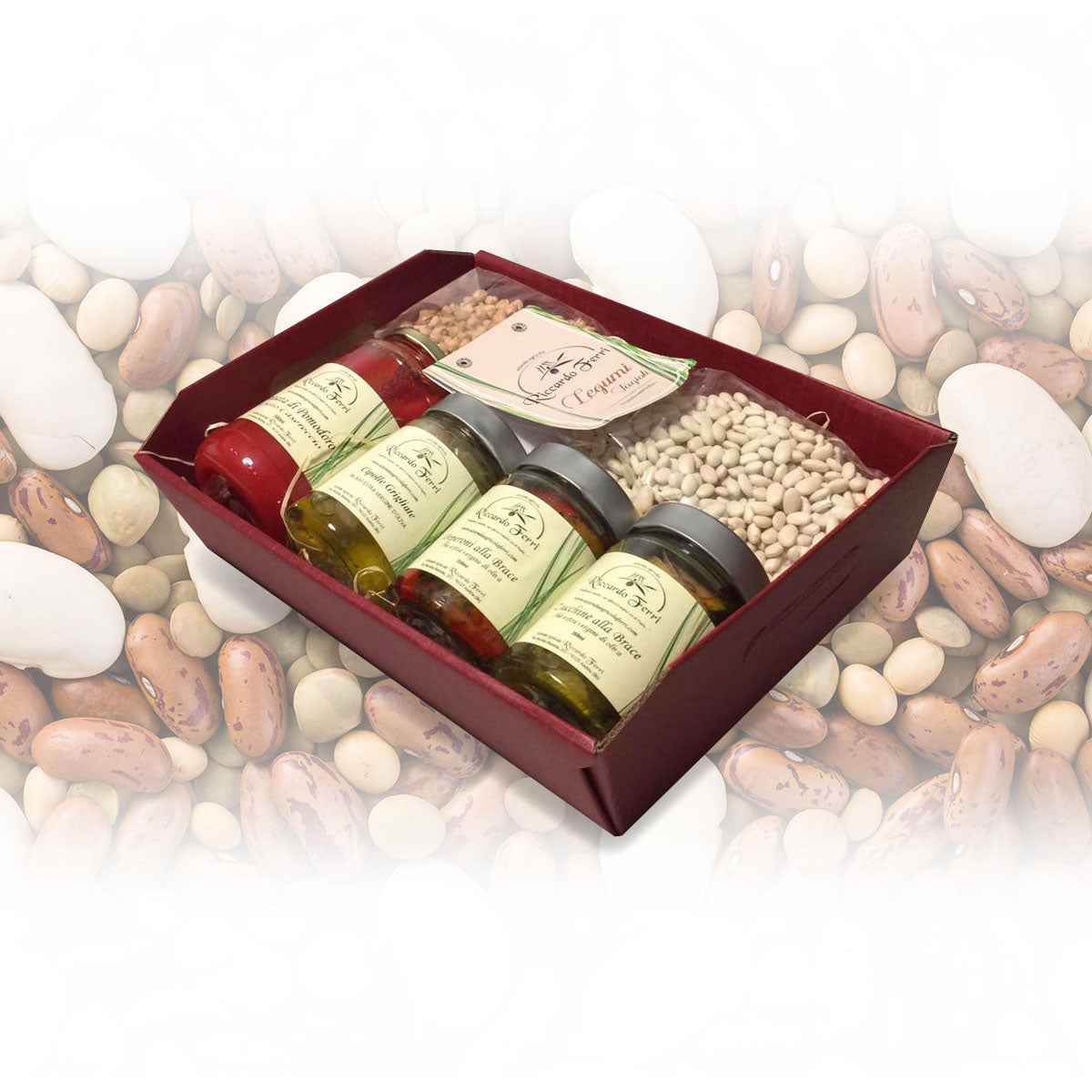 Small tray with typical Apulian products