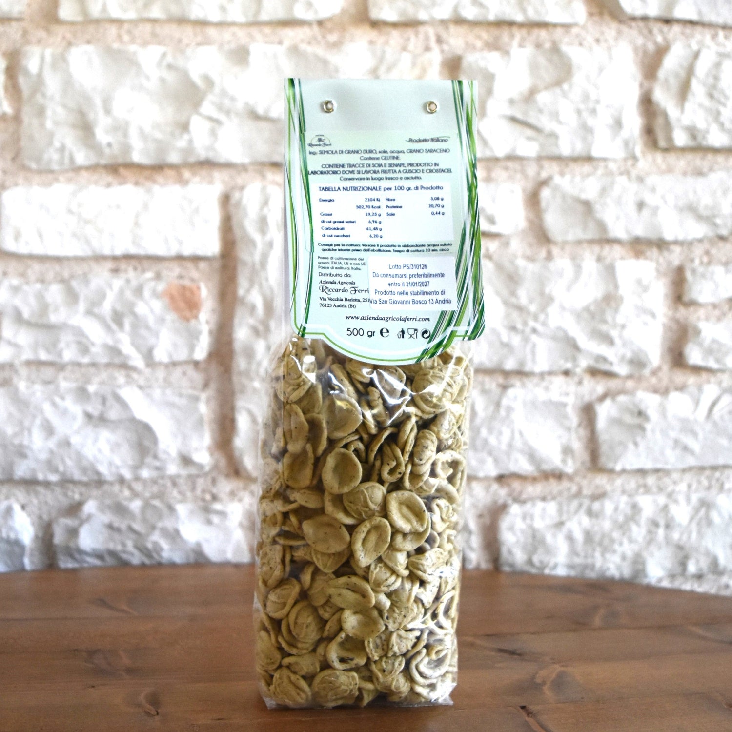 Orecchiette tradizionali al grano saraceno 500gr