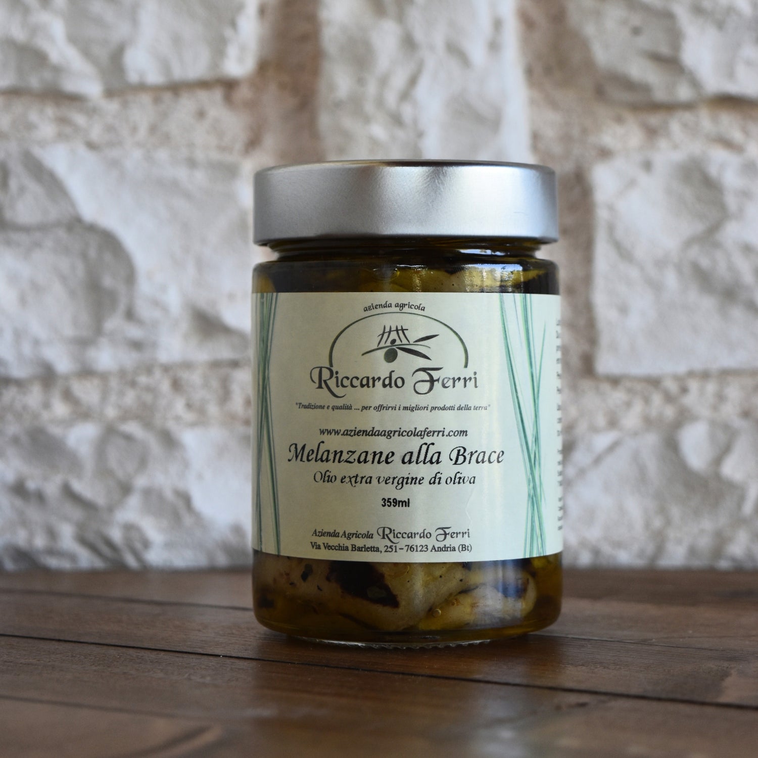 359 gr Grilled aubergines in oil with extra virgin olive oil