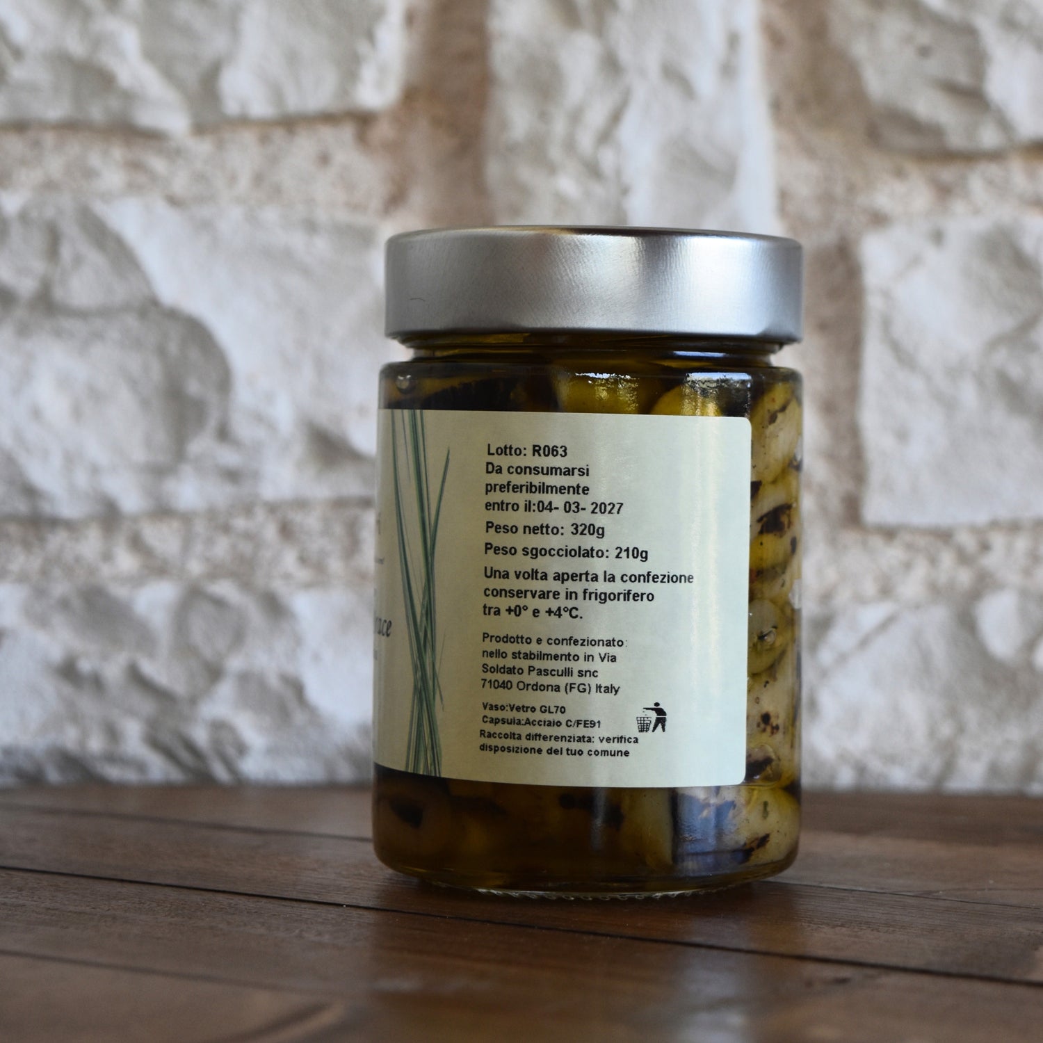 359 gr Grilled aubergines in oil with extra virgin olive oil