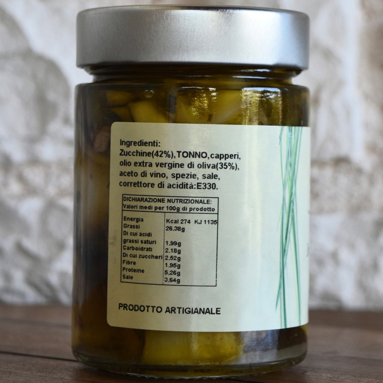 359 gr Rouleaux de courgettes à l'huile d'olive extra vierge