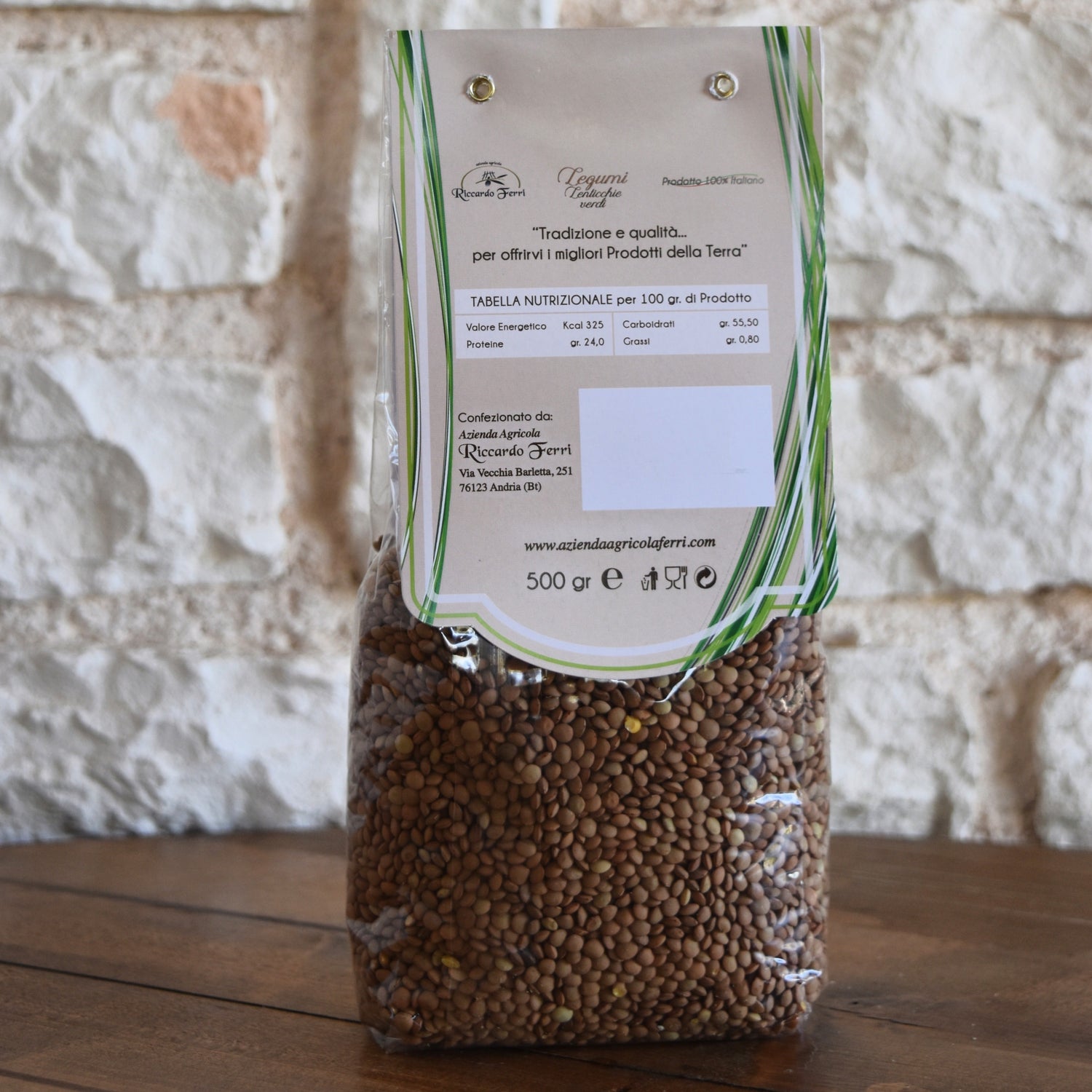 500gr Small green lentils