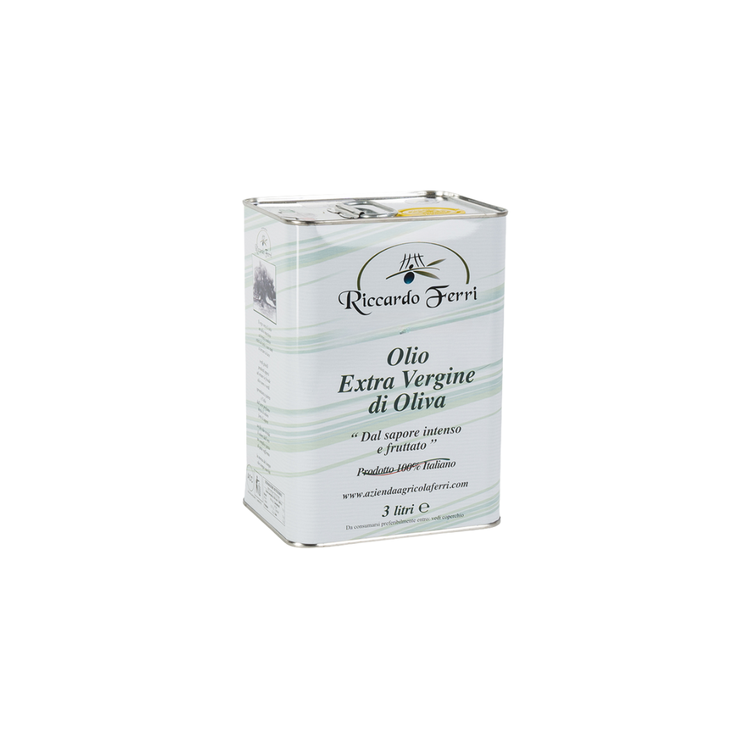3 Lt can of 100% Italian extra virgin olive oil