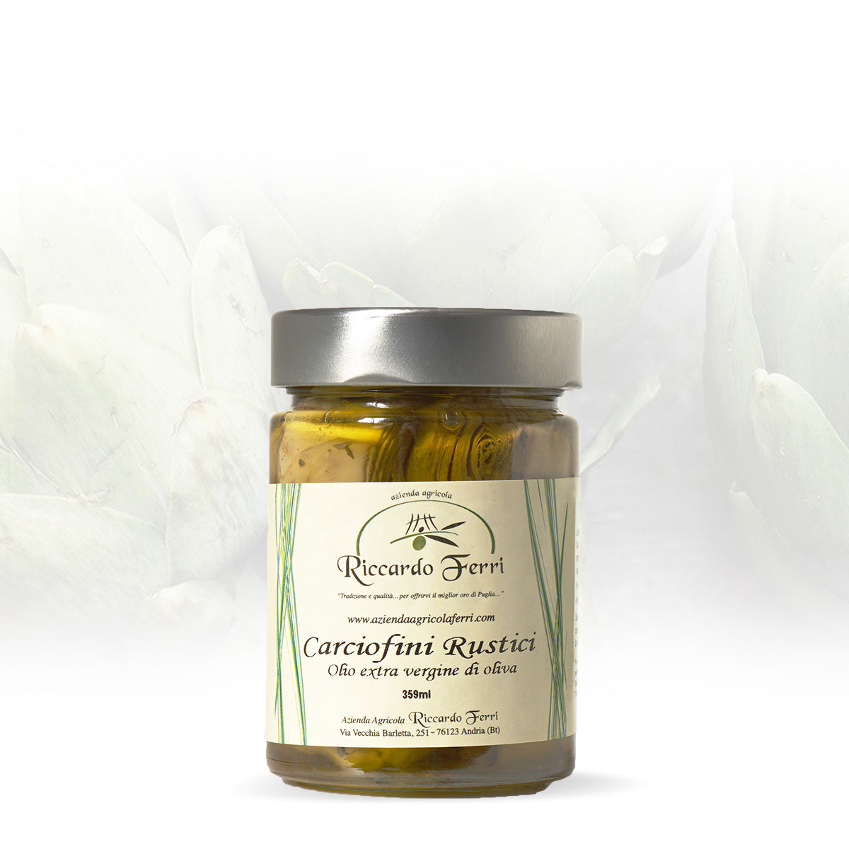 359 gr Artichokes in oil with extra virgin olive oil