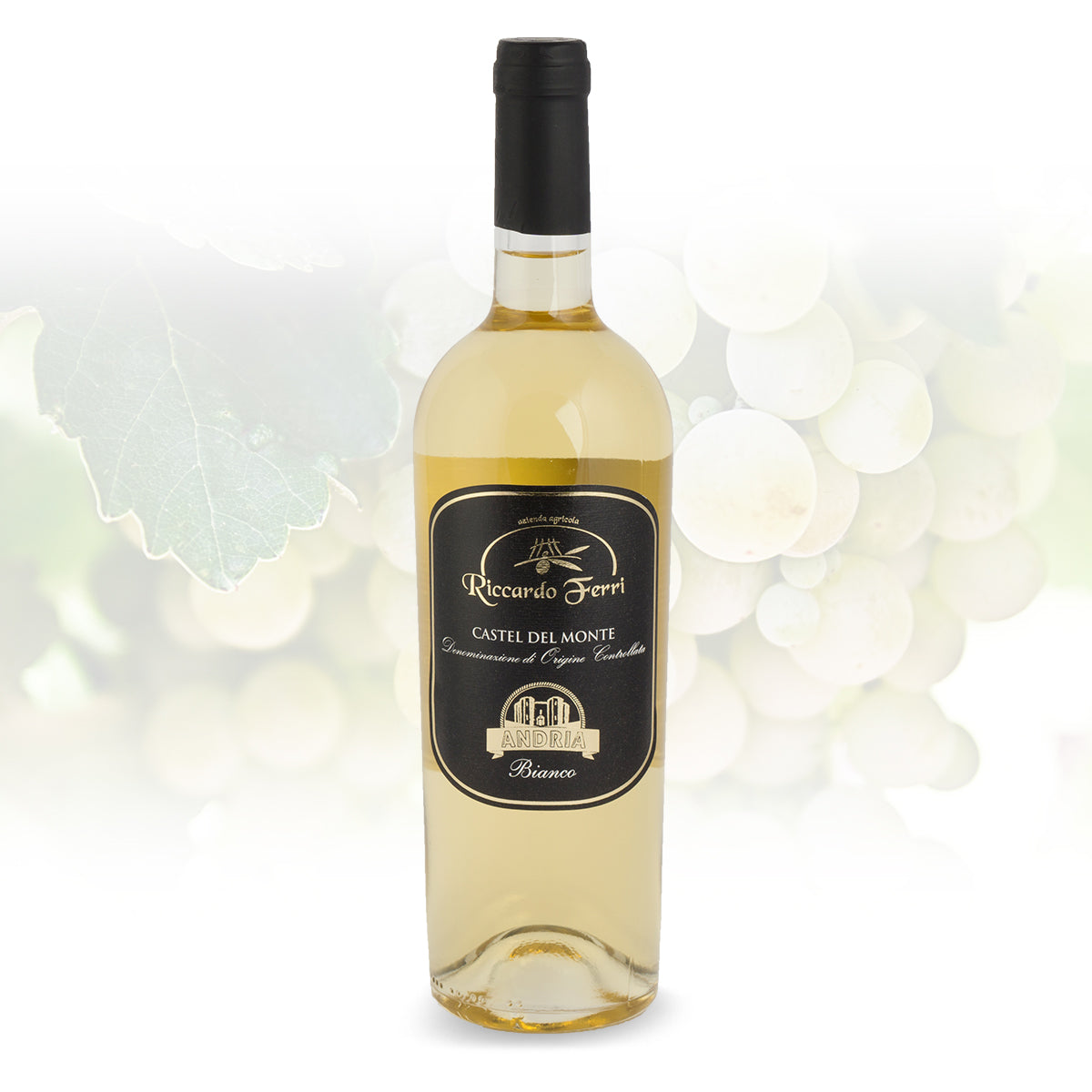 750ml bottle of white wine DOC Castel del Monte